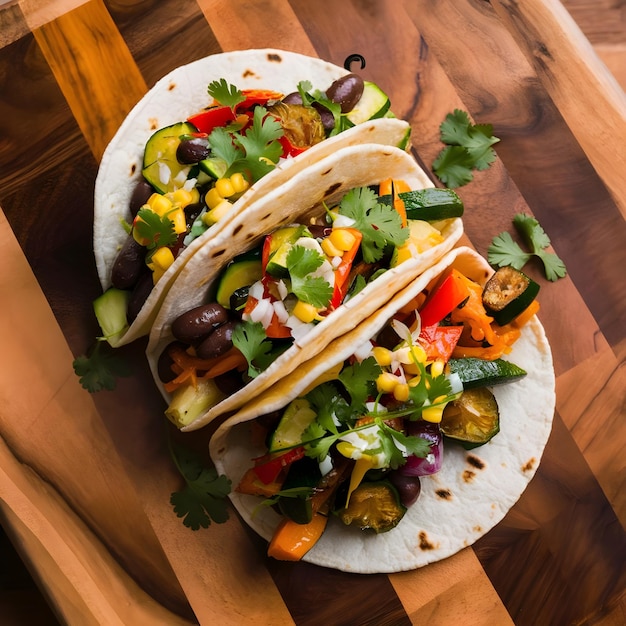 Vegan Tacos with Roasted Vegetables