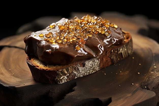 Photo vegemite on toast with a sprinkle of flax delicious vegemite on toast food image photography