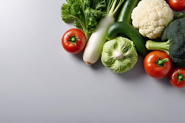 Vegetable in copyspace background concept big blank space