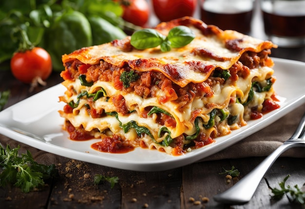 A vegetable lasagna