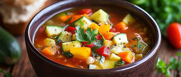 Photo vegetable soup