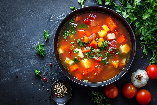 Photo vegetable soup