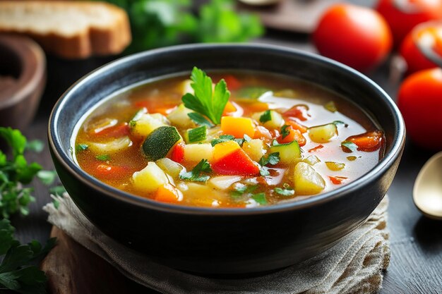 Photo vegetable soup