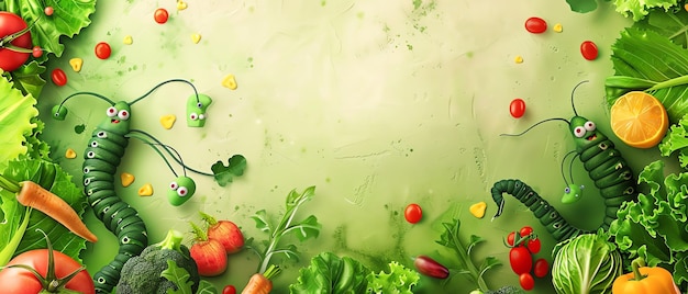 Photo vegetables are being poured into a bowl of water