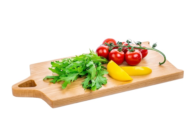 Vegetables cooking vegetarian tomato and pepper with herbs and garlic