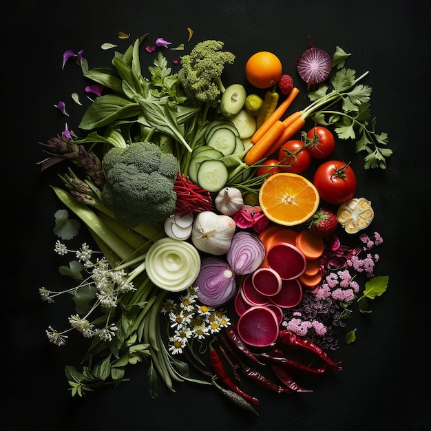 Vegetables and healthy food