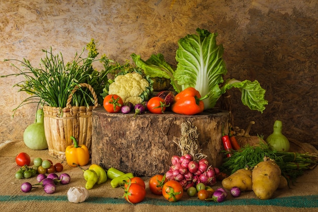 Vegetables Herbs and Fruits.