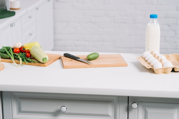 Vegetables in kitchen