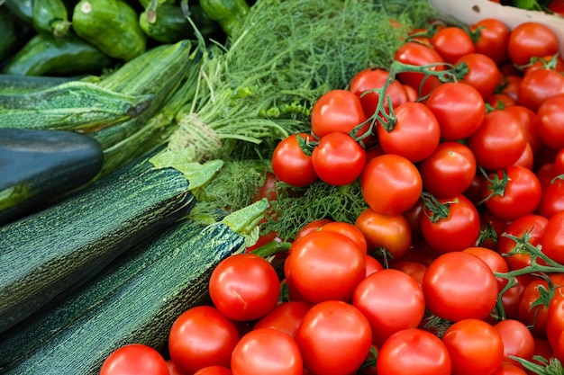 vegetables at the market background