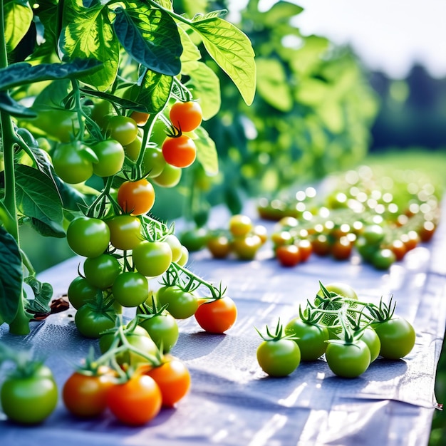 Vegetables Tomato Isolated generative ai