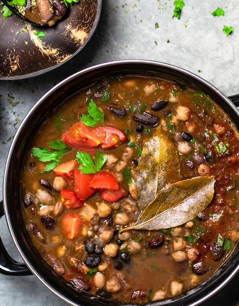 Vegetarian chickpea soup