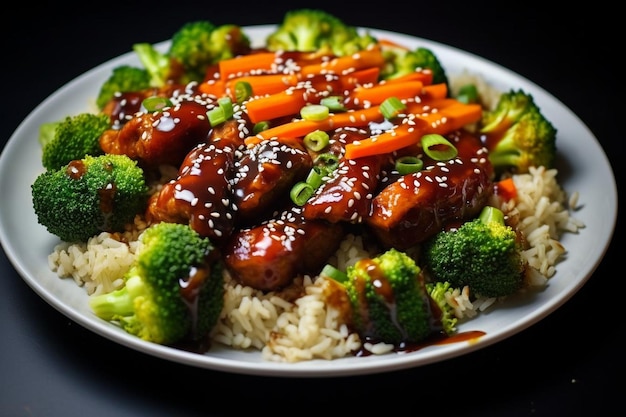 Vegetarian Teriyaki Rice Bowl