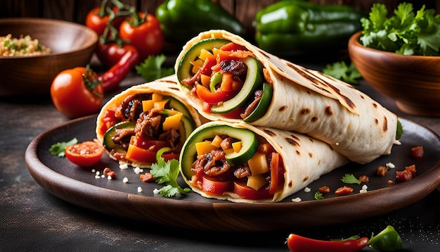 Veggie Fajita Burrito