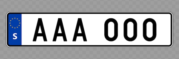 Vehicle number plate