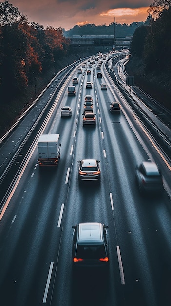 Vehicles Driving on Highways