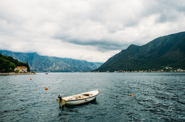 Veiw from Perast town to boko-kotor bay. Montenegro.