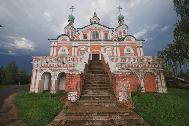 veliky ustyug church landscape russia north religion architecture