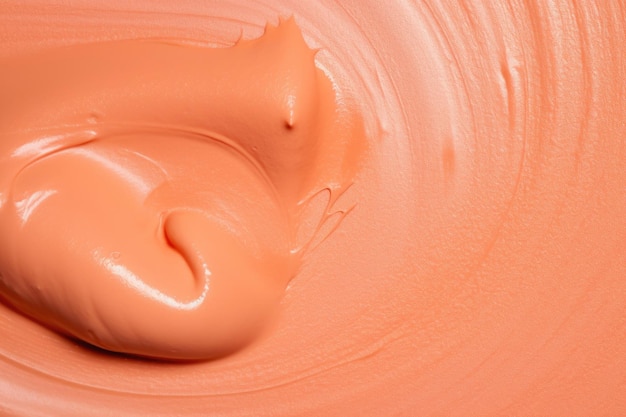 Velvety Peach Paint Swirl Color of the Year 2024