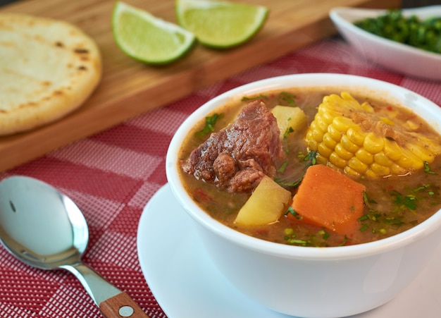 Venezuelan Sancocho Soup with Beef