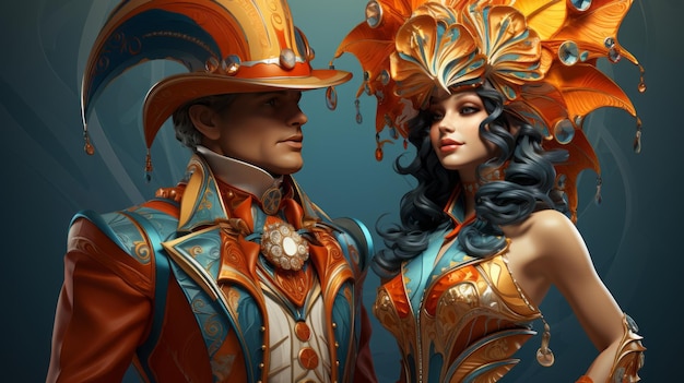 Venice Carnival festival 3th to 13th February Generative AI