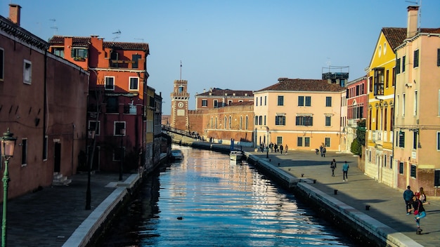 VENICE,ITALY 26 FEBRUARY 2020: Street of Venice