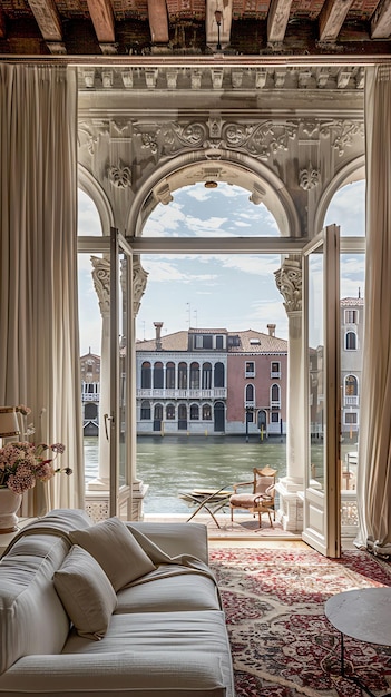 Venice living room for video call