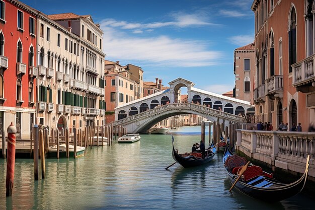 Venice's Historic Architecture and Iconic Gondolas