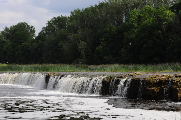 Ventas Rumba Waterfall on the Venta river. Kuldiga, Latvia.