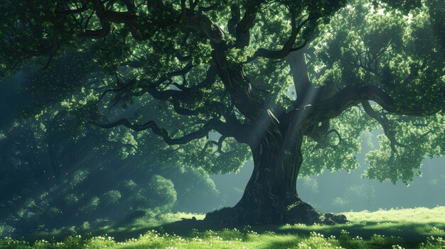 Verdant Canopy of the Mighty Oak