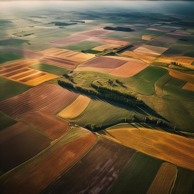 Photo verdant horizons the lush beauty of green fields