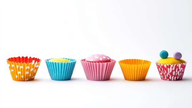 Photo versatile cupcake liners featuring various designs and sizes for baking enthusiasts