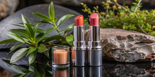 A versatile lip product that combines lipstick lip gloss and lip balm in one sleek package