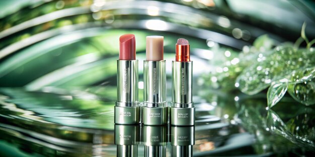 A versatile lip product that combines lipstick lip gloss and lip balm in one sleek package