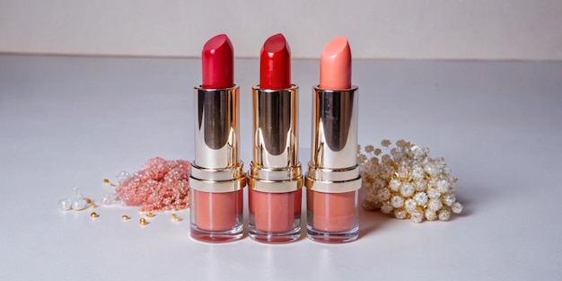 A versatile lip product that combines lipstick lip gloss and lip balm in one sleek package