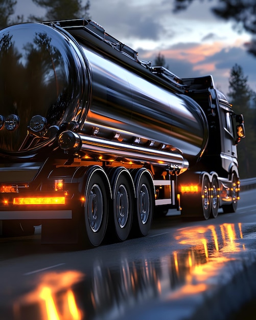 Photo versatile tanker trucks fuel oil and chemical transport solutions for heavyduty liquid hauling