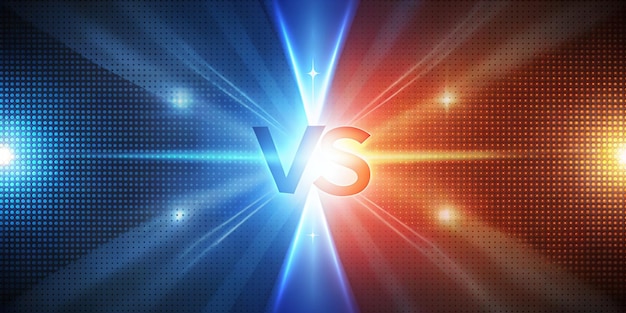 Versus Screen with Two Focus Light Effect Dynamic and Engaging Image for Creative Projects