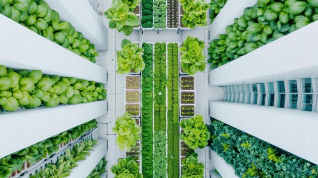 vertical farm built on a skyscraper in an urban setting highlighting innovative agricultural practi