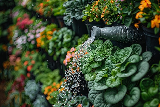 Vertical Garden on Balcony with Recycled Containers