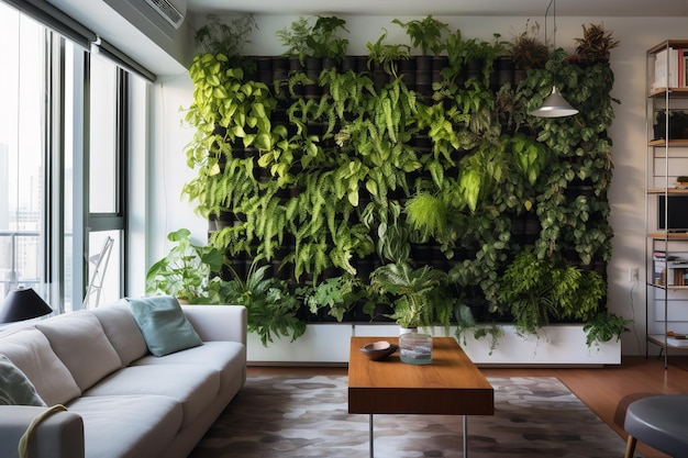 vertical garden interior decoration