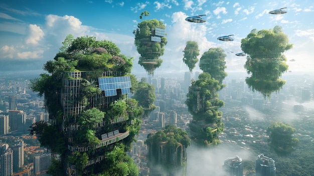 Vertical Gardens and Flying Cars in a Future Metropolis Generative AI