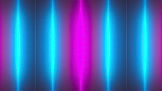 Vertical neon lines