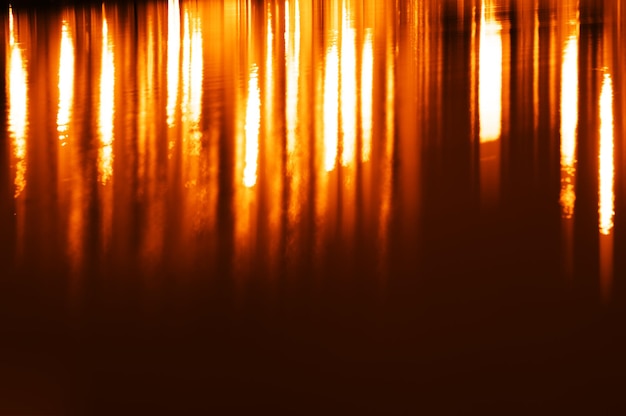 Vertical orange water reflections background hd