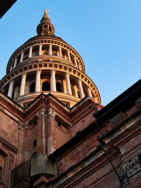 A vertical shot of Basilica of San Gaudenzio in Novara city, Piedmont, Italy