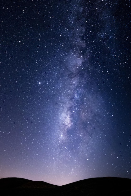 Vertical shot of beautiful starry sky - perfect for wallpaper