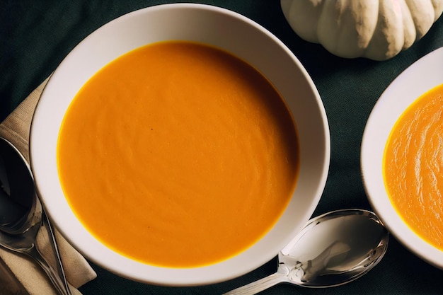 Vertical shot of delicious vegetable soup