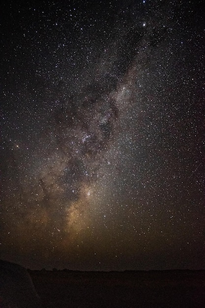 Vertical shot of the Milky Way at night