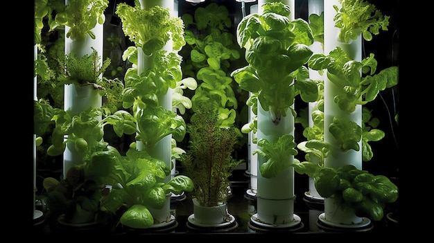 A vertical system of aeroponics vegetable growing