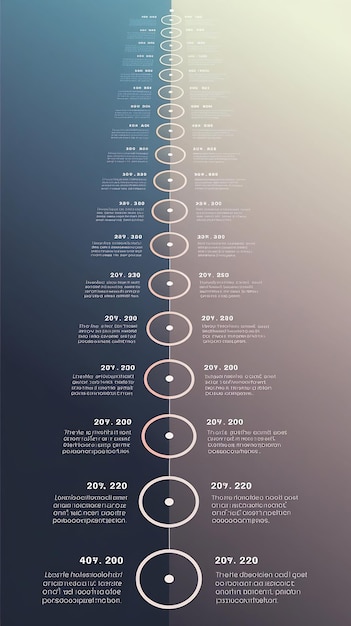 Photo vertical timeline infographics