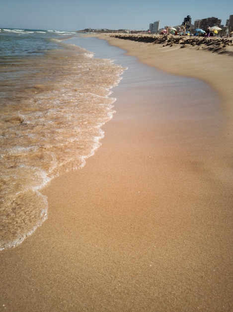 vertical view of the beach