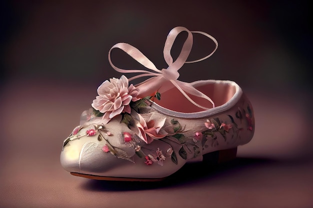 Very attractive Ballet shoes with flower